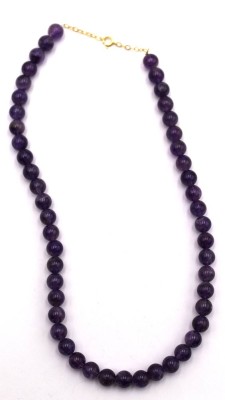 Auktion 349<br>Amethyst-Kette, vergoldete Schließe, ca. L-44cm. [1]