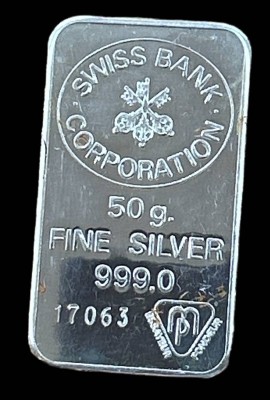 Auktion 347<br>Feinsilberbarren-999- Swiss Bank Corporation, 50 g [1]