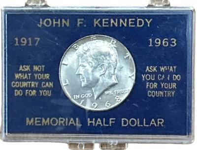 Auktion 347<br>J.F. Kennedy Memorial Half Dollar 1968 in Display [1]