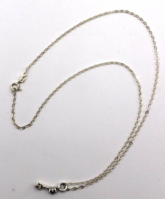 Auktion 349<br>925er Silber-Halskette mit kl. Diamant-Anhänger (0,26ct), zus. 1,5gr., L-41cm Anh. L-1,8cm. [1]