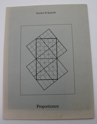 Auktion 347<br>Mappenwerk, Herbert W.  Kapitzki, Proportionen, Berlin 1981, limit. Auflage Nr. 134 [1]