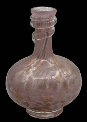 Auktion 351<br>leicht lüstrierende Vase auf klaren Stand, wohl Murano, H-15 cm [1]