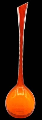 Auktion 347<br>Murano solifleur Vase, orange,  H-35cm [1]