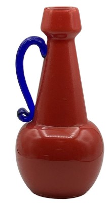 Auktion 351<br>hohe rote Henkelvase, wohl Florence?, H-25 cm [1]