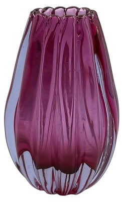 Auktion 347<br>altrosa Murano Vase, leicht ovoid, H-18 cm [1]