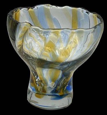 Auktion 347<br>Murano Schale auf Stand, H-15 cm, D-15 cm [1]