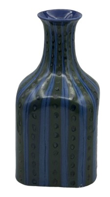 Auktion 347<br>dkl.grün/blaue eckige Vase 