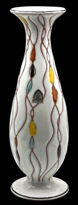 Auktion 347<br>Kunstkeramik Vase Gebrüder Conradt, orig. Etikett, 50/60-er Jahre, H-26 cm [1]