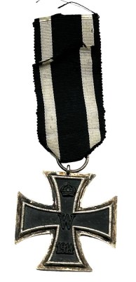 Auktion 347<br>Eisernes Kreuz 2.Klasse, 1914, Silber-800-, am Band [1]