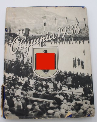 Auktion 347<br>Sammelalbum, Olympia 1936, Band 1, kompl., Schutzumschlag mit Läsuren [1]