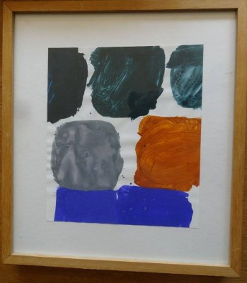 Auktion 347<br>Vero PFEIFFER (1961), ohne Titel, Acryl auf Papier, ger/Glas, RG 33x29 cm, [1]