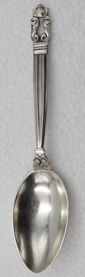 Auktion 348<br>Esslöffel, Georg Jensen, Sterling, Acorn, 44,4gr., Widmung von 1934, L-17cm [1]