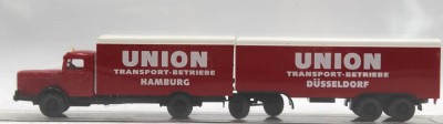 Auktion 348<br>Wiking-Modell, LKW mit Anhänger, Union Transport Betriebe [1]