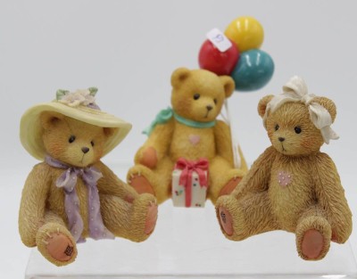 Auktion 348<br>3x Sammelfiguren, Cherish Teddys, ca. H-8cm [1]