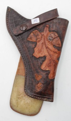 Auktion 348<br>Lederholster, geprägt, ca. L-22cm [1]