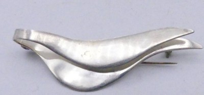 Auktion 348<br>Silberbrosche-925-, Mexico, B-7,5 cm, ca. 9 gr. [1]