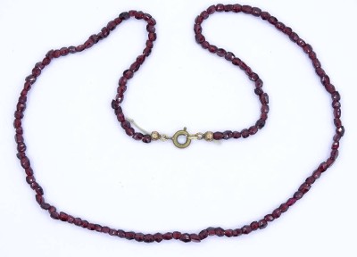 Auktion 349<br>Granat Halskette mit Federring Verschluss, L. 46cm, 9,4g. [1]
