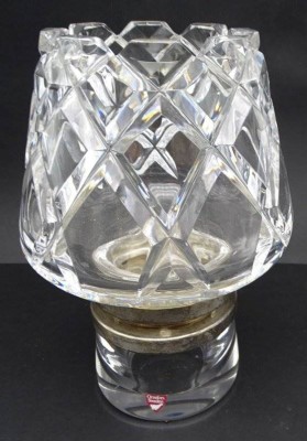 Auktion 349<br>3 tg. Kristall-Windlicht 