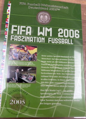 Auktion 349<br>Numisbrief WM 2006 in Deutschland, 10 Euro, in Blister [1]
