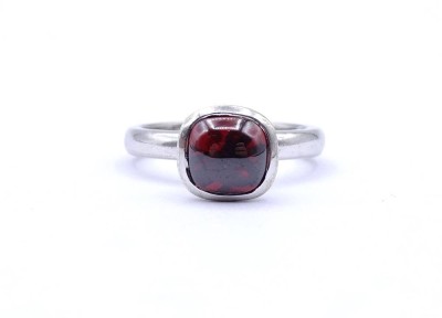 Auktion 349<br>925er Silber Ring mit einem roten Farbstein, TP gemarkt, 6,1g., RG 57 [1]