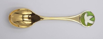 Auktion 349<br>Jahreslöffel 1981, Robbe & Berking, 925er Silber vergoldet, 27,5gr., L-13cm [1]
