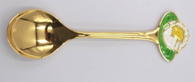 Auktion 349<br>Jahreslöffel 1993, Robbe & Berking, 925er Silber vergoldet, 33,2gr., L-13,3cm [1]