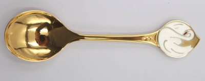 Auktion 349<br>Jahreslöffel 1994, Robbe & Berking, 925er Silber vergoldet, 34,2gr., L-13,4cm [1]