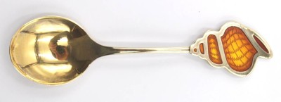 Auktion 349<br>Jahreslöffel 1983, Robbe & Berking, 925er Silber vergoldet, 29,2gr., L-13,2cm [1]