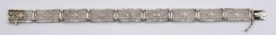 Auktion 349<br>filigran gearbeitetes 835er Silber-Armband, 9,9gr.,, L-20,5cm [1]