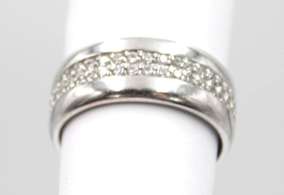 Auktion 349<br>925er Silber-Ring mit klaren Steinen, 5,7gr., RG 60 [1]