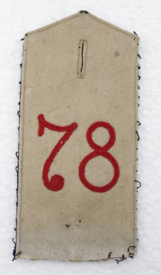 Auktion 349<br>Schulterstück, Ostfriesisches Infanterie-Regt. 78, L-14cm [1]