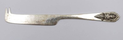 Auktion 349<br>Käsemesser, Sterling, Alex & Co, Thailand, Griff mit Buddha, 22,3gr., L-15cm [1]