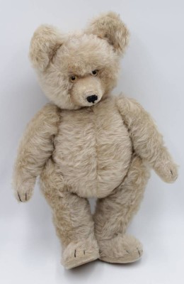 Auktion 349<br>gr. Teddy-Bär, ungemarkt, älter, Kippstimme, H-45cm [1]
