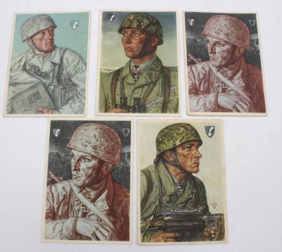 Auktion 349<br>5x Postkarten mit Motiven von W. Willrich, VDA, 3. Reich, ungelaufen [1]