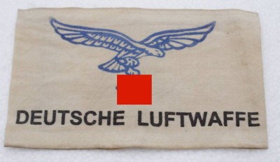 Auktion 349<br>Ärmelband, Deutsche Luftwaffe, 3. Reich, Altersspuren [1]