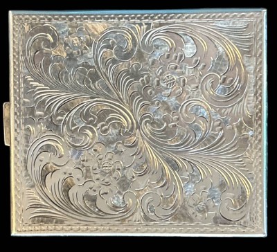 Auktion 349<br>Zigarettenetui, Silber-800-7,8x9 cm, 80,70 gr. [1]
