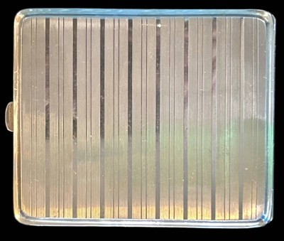 Auktion 349<br>Orient-Zigaaretten-Etui, Silber-835-, 7x9 cm, ca. 70 gr [1]