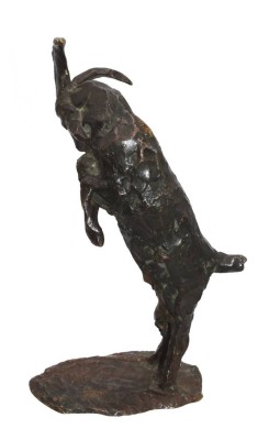Auktion 349<br>Steinbock, Bronze, älter, monogrammiert 