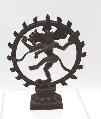 Auktion 349<br>Shiva im Feuerrad, Bronze, ca. H-16cm [1]