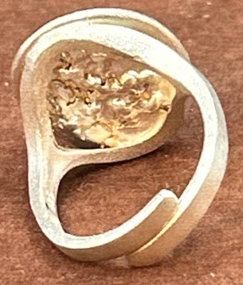 Auktion 350<br>Designerring-925-, unleserl. signiert, offene Ringschiene, 6,3 gr. [1]