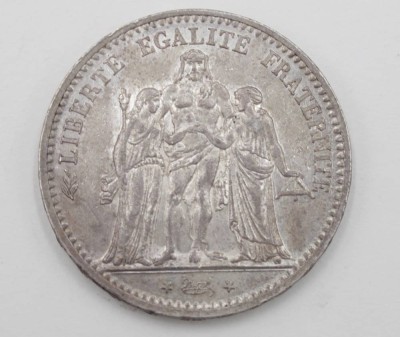 Auktion 350<br> 5 Francs 1874, 24,9gr., D-3,7cm [1]