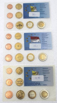 Auktion 350<br>3 Euro-Sätze, 2x Vatikan 2009/10 und Monaco 2009 [1]