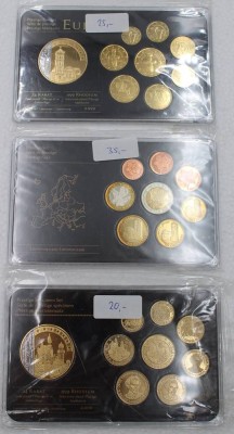 Auktion 350<br>3x Euro-Prestige-Sets, Deutschland , Zypern u. Andorra [1]