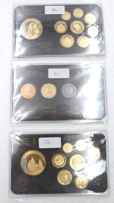 Auktion 350<br>2x Euro-Prestige-Sets, Malta u. Monaco sowie 1x Edelmetall-Set Niederlande [1]