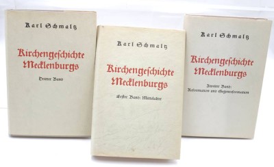 Auktion 350<br>Karl Schmalz, Kirchengeschichte Mecklenburgs, in 3 Bänden, 1935 [1]