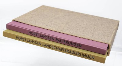 Auktion 350<br>2x Bände Horst Janssen, Landschaftsradierungen 1970 u. Radierungen 1970/71, im Schober [1]