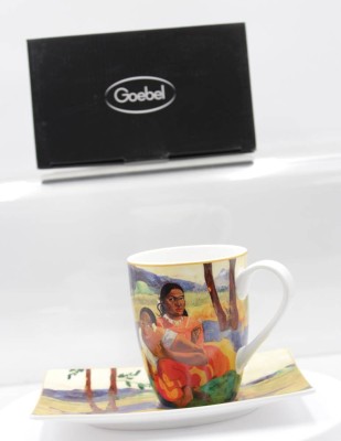 Auktion 350<br>Becher mit U.T., Goebel, Artis Orbis, Paul Gaugin, Becher H-11cm, orig. Karton [1]