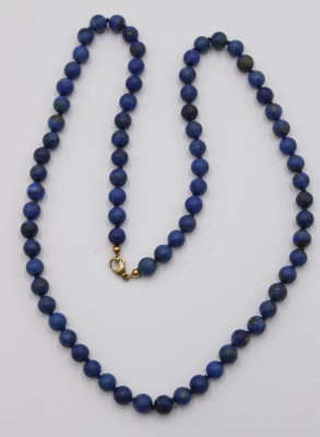 Auktion 350<br>Lapislazuli-Halskette, ca. L-60cm [1]