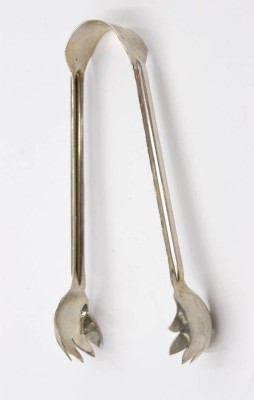 Auktion 351<br>Eiswürfel-Zange, Sterling, Mexiko, 46,5gr., L-15,7cm [1]