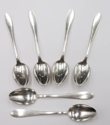 Auktion 351<br>6x Löffel, 800er Silber, zus. 249,8gr., L-18cm [1]